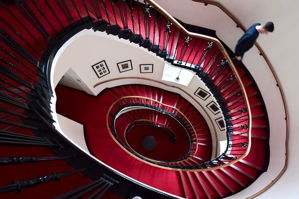The Athenaeum Club's beautiful staircase