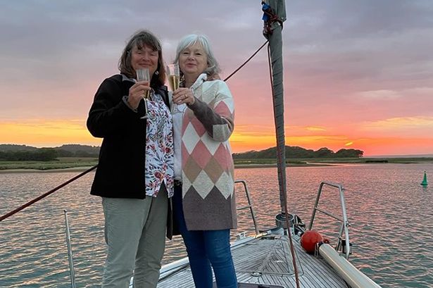 Joan on the yacht where Prince William apparently had his stag do