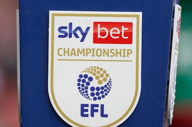 EFL Puma ball on Sky Bet Championship plinth