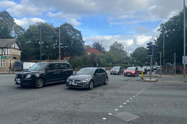 The junction of Leicester Road, Middleton Road, and Bury Old Road in Salford.