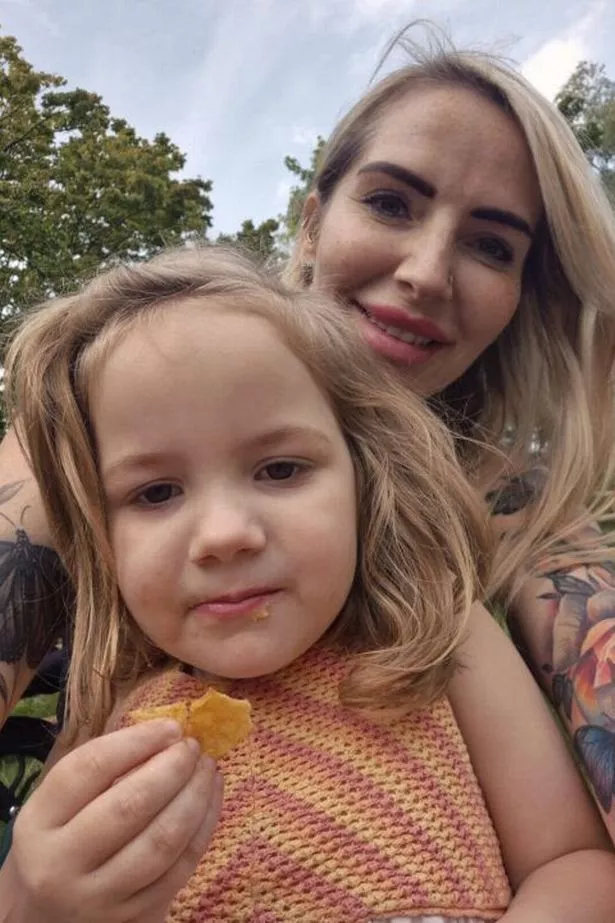 Mum Alex Price and daughter Ayda Kenny. Ayda came very close to death after falling into a pond.