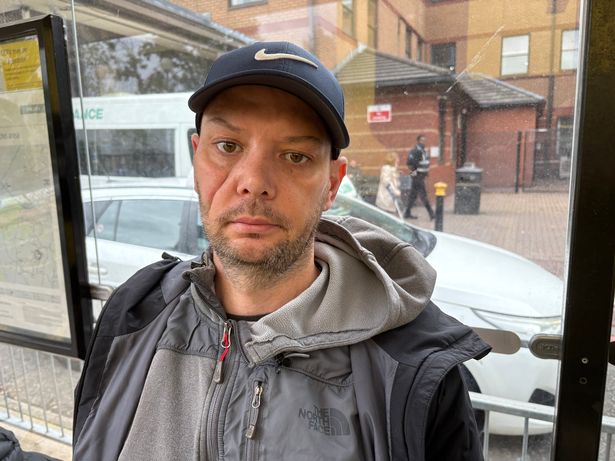 Carl Beaumont was stranded at North Manchester General hospital.