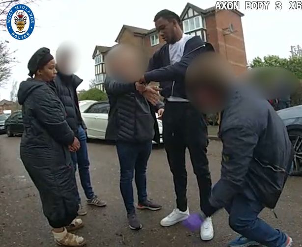 The moment mum Jahzeen Carpenter and son Kami Carpenter were arrested in London as they hatched plan for him to flee to Jamaica after the murder of Cody Fisher