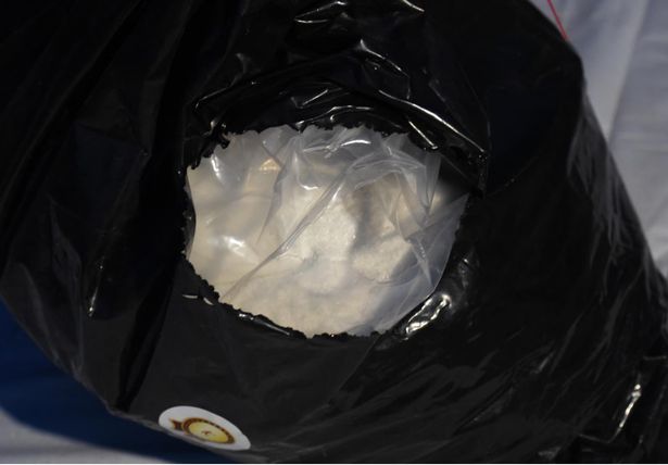 A close up of one of the sacks