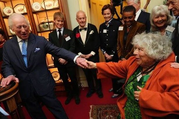 King Charles and Miriam Margolyes