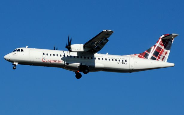 A picture of Loganair flight