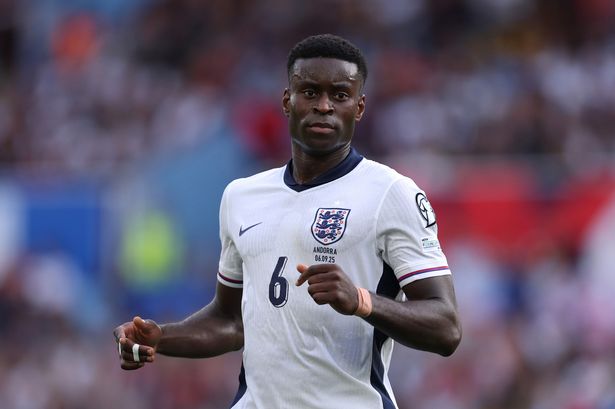 Marc Guehi during an England match