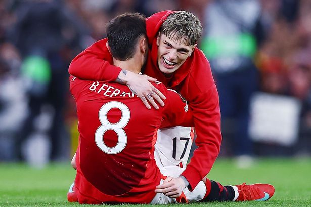 Bruno Fernandes and Alejandro Garnacho. 