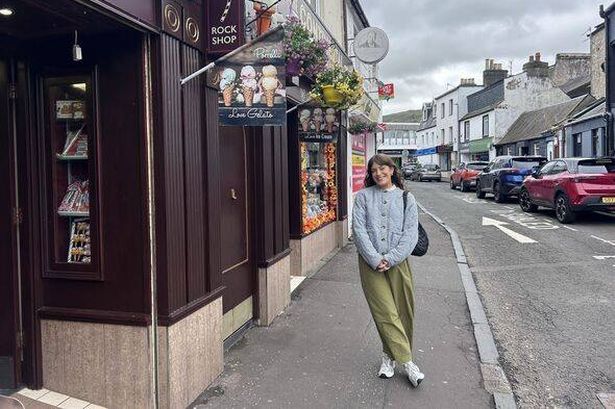 Nicola on street in Largs