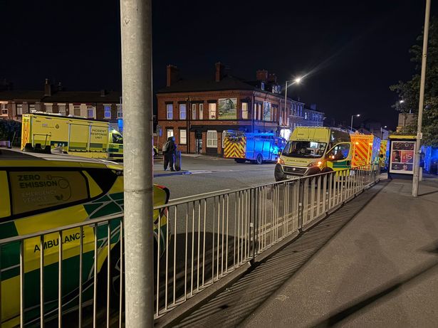 Emergency services on Rice Lane, Walton