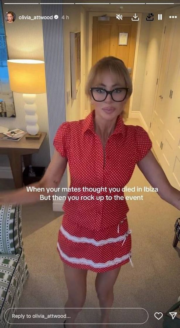 WARNING TAKEN FROM INSTAGRAM

CAPTION: OLIVIA ATTWOOD POKES FUN AT HER IBIZA ANTICS AS HUSBAND BRADLEY FUMES

LINK TO PAGE: https://www.instagram.com/olivia_attwood/