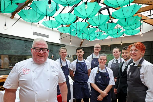 Paul Askew with his staff at the Art School