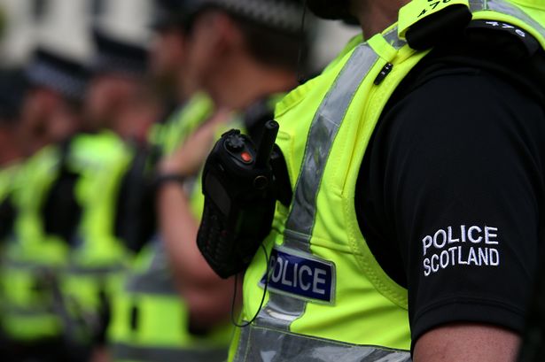 Police Scotland officers on duty. A growing number are taking time off work due to mental health issues