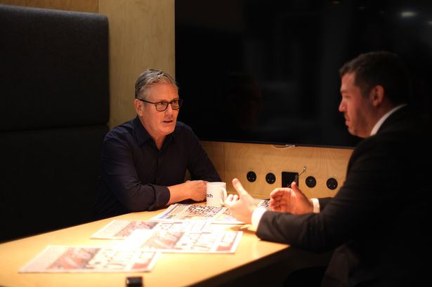 Keir Starmer was asked about the campaign for Gabe's Law during a visit to the ECHO office 