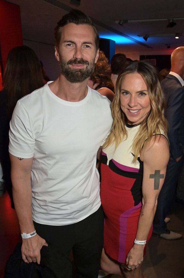 Mel with boyfriend Chris Dingwall