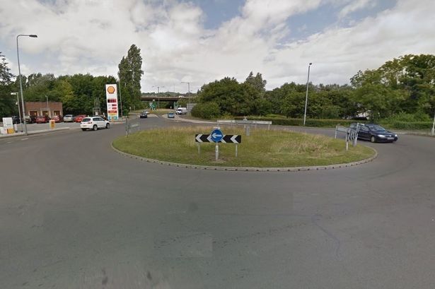 A general view of the Black Cat roundabout at Llandudno Junction