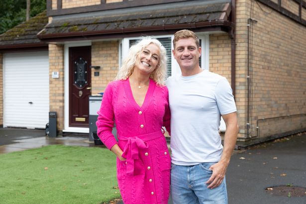 Philip and Suzanne Collins on set in Liverpool for the return of Brookside