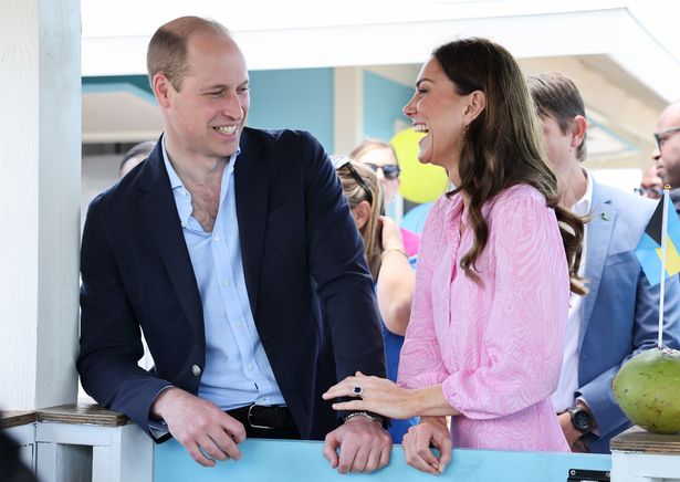 The Duke and Duchess of Cambridge during a visit to a Fish Fry in Abaco, a traditional Bahamian culinary gathering place which is found on every island in the Bahamas