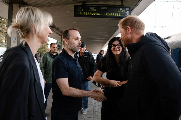 Prince Harry arrives on central railway station in Kyiv region, Ukraine