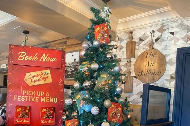 The Christmas tree at the Air Balloon