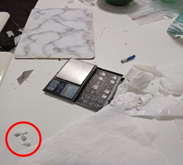 Drug paraphernalia found in the 'safe house'