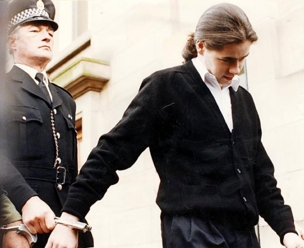 Francis Auld outside court