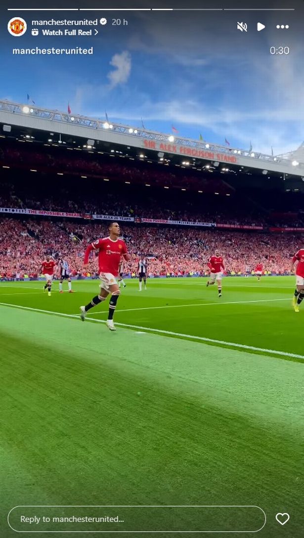 Manchester United's official social media channels commemorated four years since Cristiano Ronaldo returned for his second debut