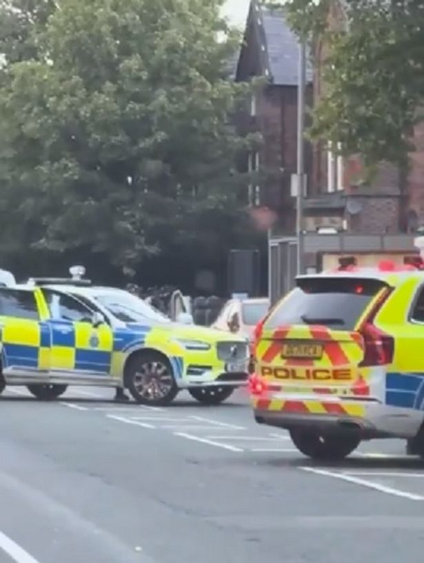 Armed police in Sheil Road, Kensington 