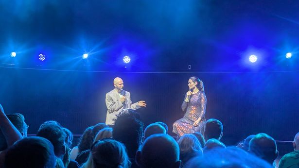Sophie Ellis-Bextor taking questions from the audience