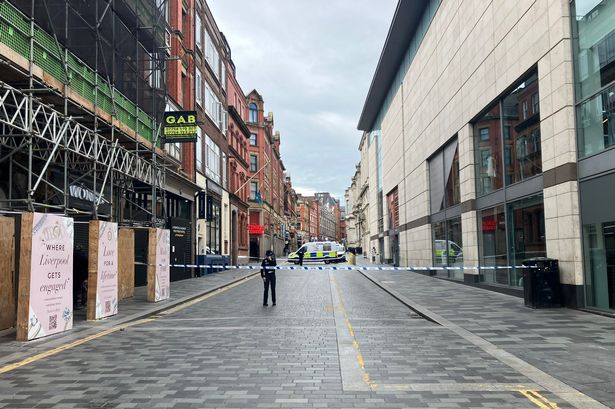 Part of the street was closed off for most of today