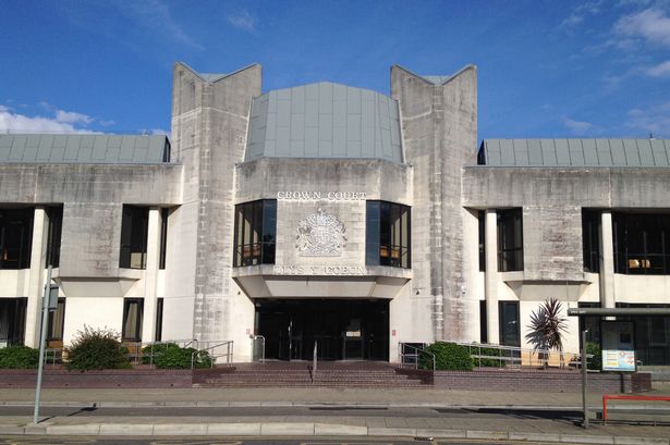 The exterior of Swansea Crown Court