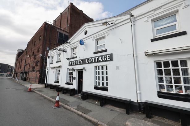 The Apsley Cottage, a Georgian building, which closed as a pub on Monday. 
