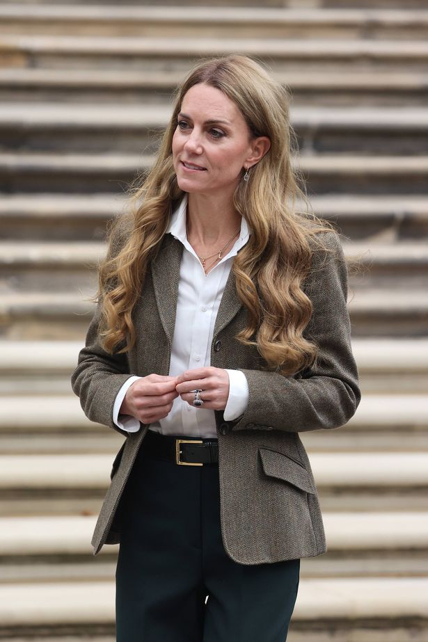 Catherine, Princess of Wales and Prince William, Prince of Wales during their visit to the newly renovated gardens Natural History Museum on September 04, 2025 in London, England.