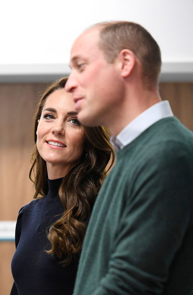 The look of love: Kate and William at an engagement in 2023 