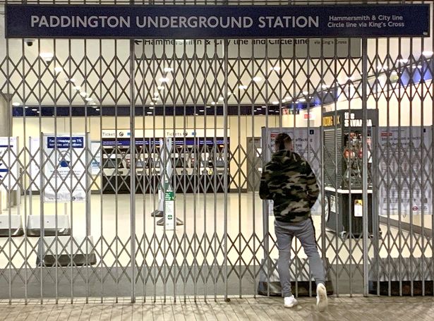 Passengers at Paddington Station in London during a strike by members of the Rail, Maritime and Transport union (RMT) in 2022