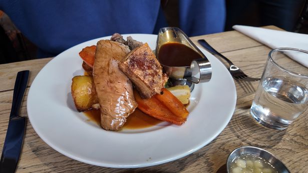 The Sunday roast at the Famous Royal Navy Volunteer in King Street, Bristol