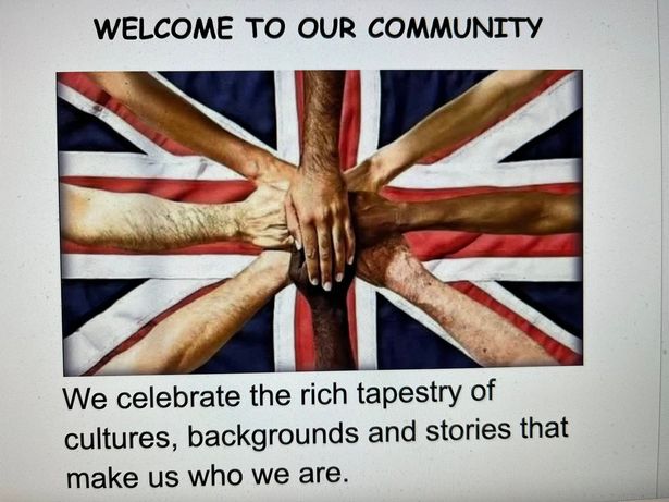 A poster produced on September 9, 2025 by community group Way Out West, in response to West Street, Bedminster being adorned with Union flags that evening