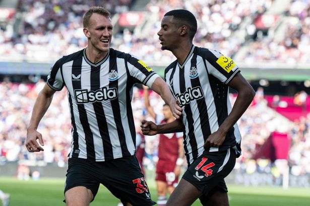 Dan Burn and Alexander Isak