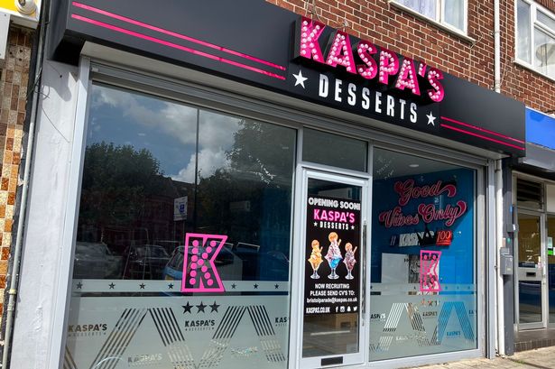 Kaspa's Desserts has signage up at its upcoming location in Fishponds