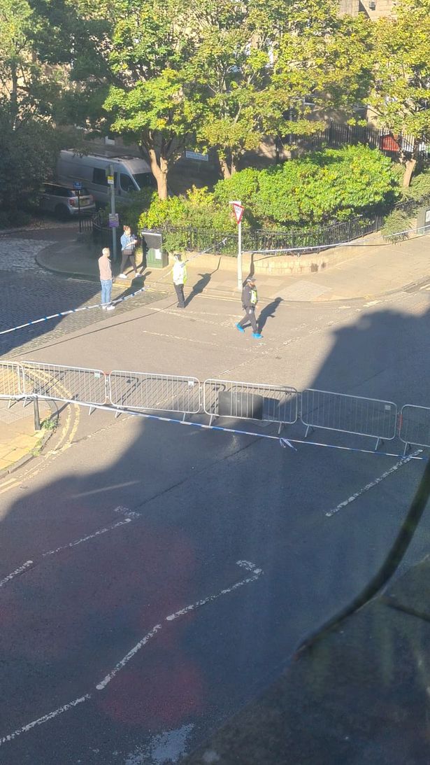 The area is cordoned off.