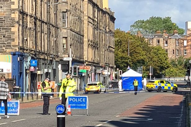 The scene in Edinburgh.