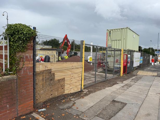 Construction has started on site outside Aintree train station