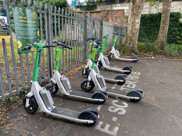 Like bikes outside Patricroft train station