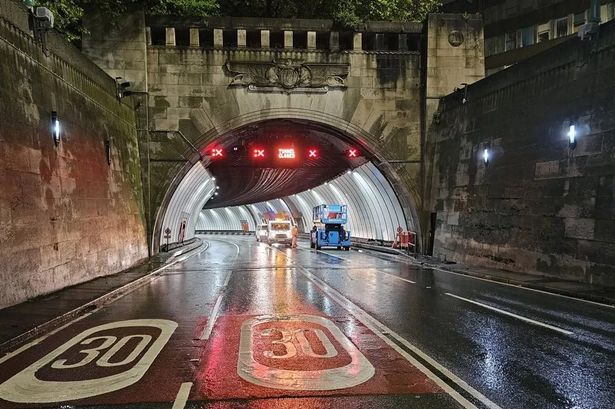 The entrance to the Queensway Tunnel