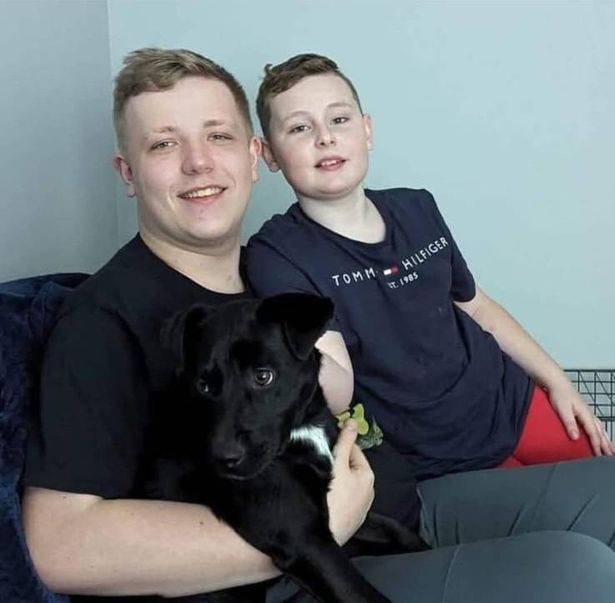 Josh with his younger brother