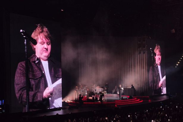 Lewis Capaldi at Birmingham's Utilita Arena