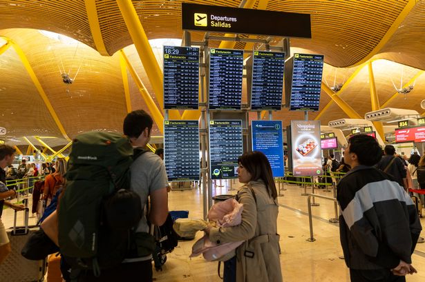  Barajas Airport in Madrid, Spain. 