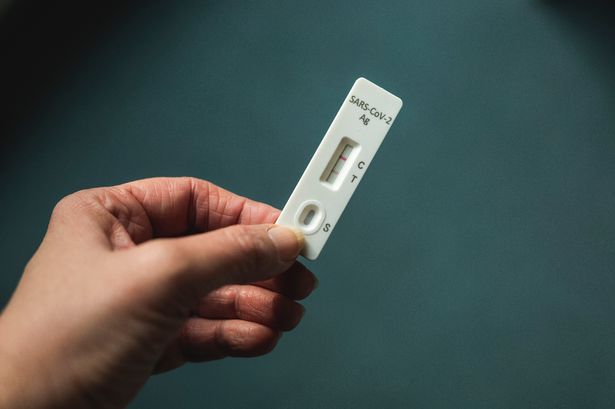 Rapid covid test positive result