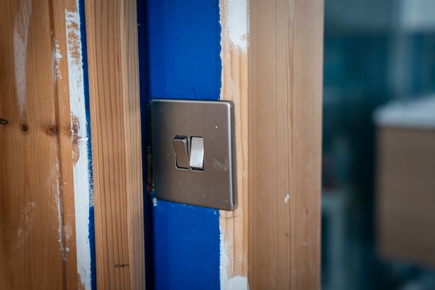 The unfinished work Jaime and her partner Noah Fagan were left with by builder Jason Brice