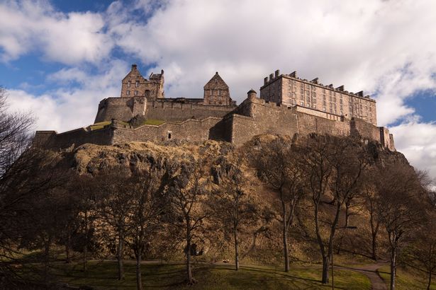 Edinburgh Castle from below